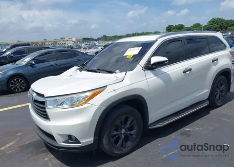 2014 Toyota Highlander Xle V6 z USA, uszkodzony, nr VIN 5TDKKRFH0ES018359
